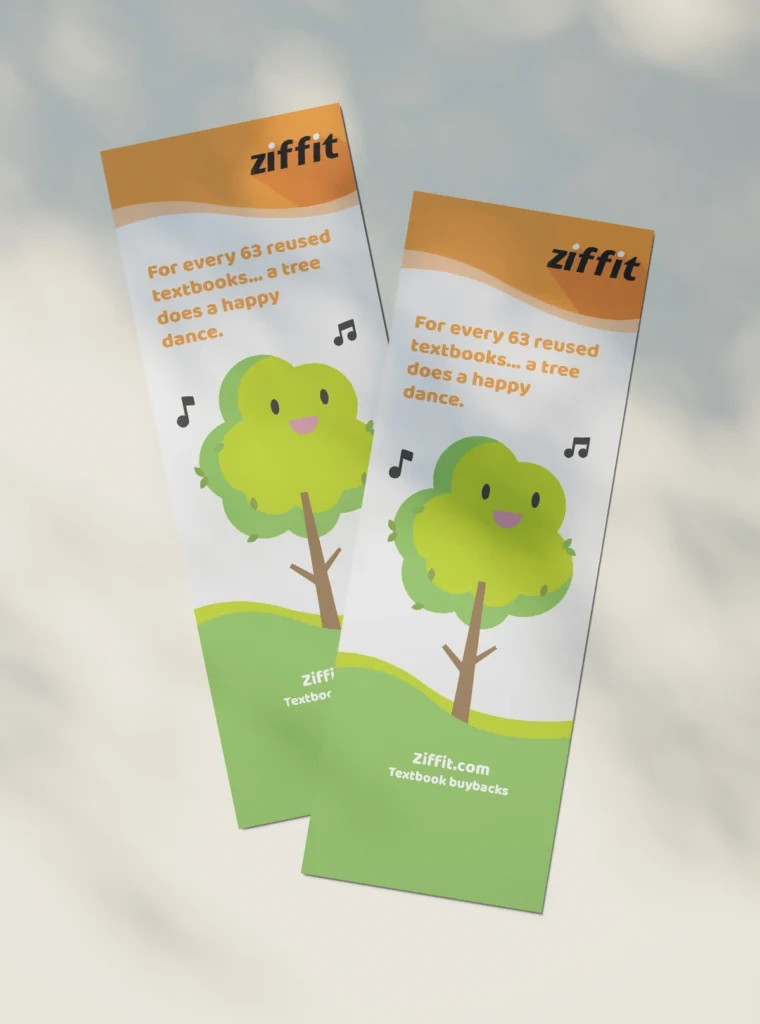 Ziffit sales letter bookmark insert - Brent Miller Copywriting, Ikuui Diseño Gráfico.